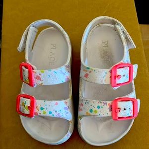 Children’s place plastic water proof sandals. Size 6